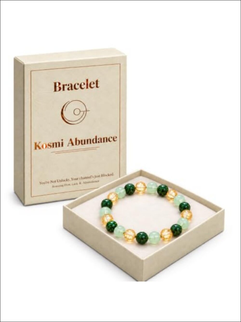 Crystal Stretch Bracelet Citrine Aventurine Turquoise 8mm Beads Unisex